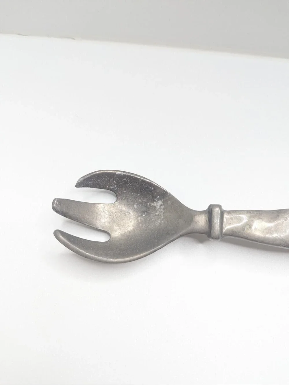 Vintage Collectible Cast Aluminum Salad Serving Spoon Sculptured 11